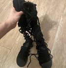 Free People Cypress Suede X Embroidered Calf Lace Up Gladiator Sandals Shoe 7 37 — photo 1