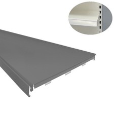 RB1578= 1x Fachboden L100 T57 wei&szlig;aluminium Tegometall Regal Tego Stahl Boden