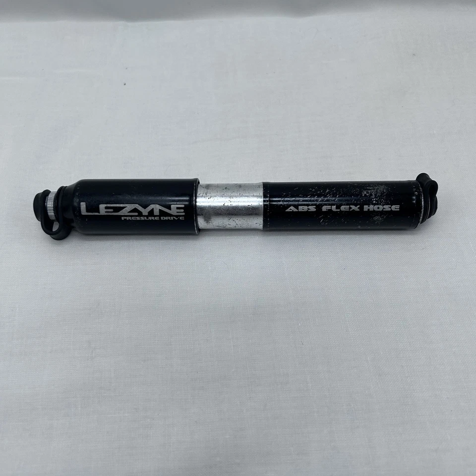 Lezyne ABS Pressure Drive Mini Frame Pump Small: Black/Polished Silver Road Bike - Image 4 of 4