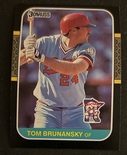 1987 Donruss Tom Brunansky Baseball Card #194 Twins OF VG O/C