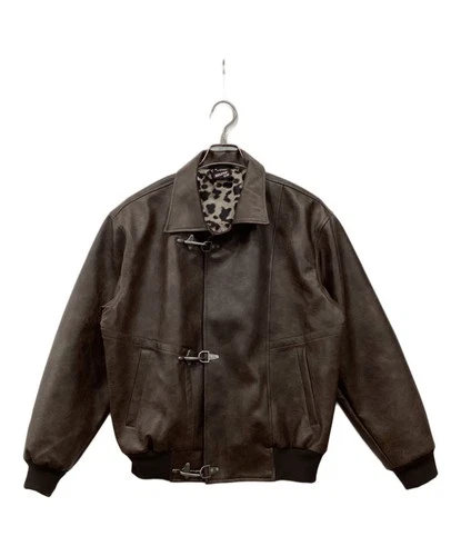 Belvet Leather Fireman Jacket Men's Size M Brown - product listing photo
