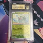 ✨CGC 10 Pristine✨ Bulbasaur 001/165 Reverse Holo Costco Exclusive 151 Pokemon