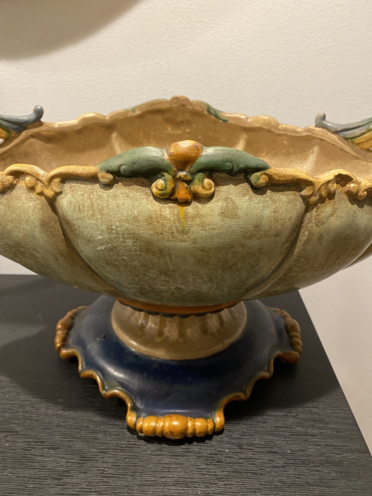 Large Antique Majolica Centerpiece 