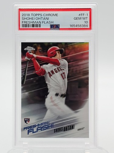SHOHEI OHTANI 2018 TOPPS CHROME FRESHMAN FLASH ROOKIE RC #FF-1 PSA 10 Q7689-3