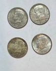 Kennedy 90% silver half dollars 1964 lot of 4