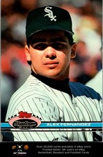 1991 Stadium Club BASEBALL #147 Alex Fernandez RC