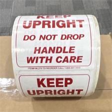 Keep Upright Handle With Care Shipping Labels Roll MPN ML270