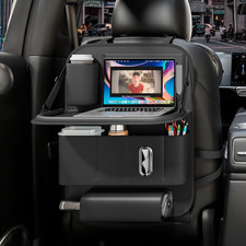 Backseat Car Organizer with Tray 1 Pack,Car Backseat Organizer with Foldable Tab