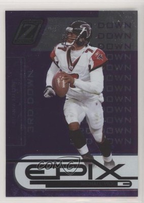 2005 Donruss Zenith Epix 3rd Down Purple /150 Michael Vick #E-9 1i3
