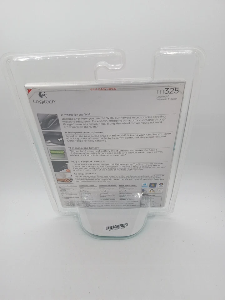 Logitech Wireless Mouse M325 with Designed-For-Web Scrolling - Red - Image 2 of 2