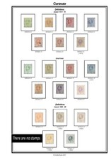 Print a Curacao (1873-2021) Stamp Album fully illustrated & annotated