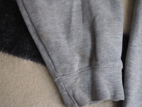 VTG 90s Y2k 2000s Asics Sewn Logo Spellout Gray Hoodie Sweatshirt Mens L - Picture 8 of 8