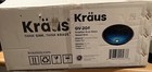 Kraus GV-204-SO Blue 16-1/2" Irruption Blue Glass Vessel Bathroom Sink And Parts
