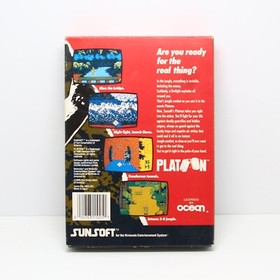 NES PLATOON - NINTENDO COMPLETE IN BOX - GREAT CONDITION