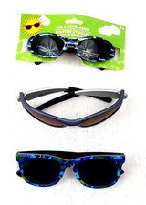 Kids Sunglasses Lot of 3 Assorted Styles  Brands - Fish Dinosaurs Palm Themes