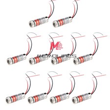 10PCS 5mW 650nm Line Red Laser ModuleFocus Adjustable Laser Head 3-5V Module