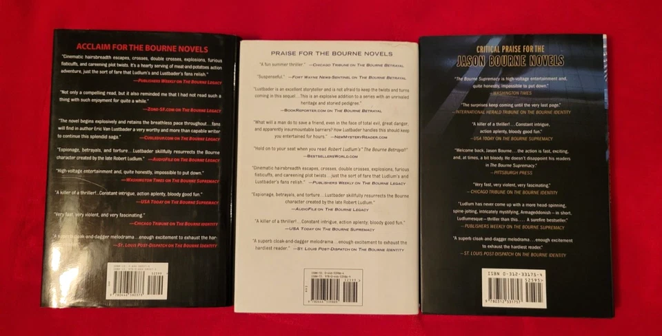 Robert Ludlum Lot of 3 Hardcover DJ Jason Bourne All 1st Editions Books - Image 2 of 4