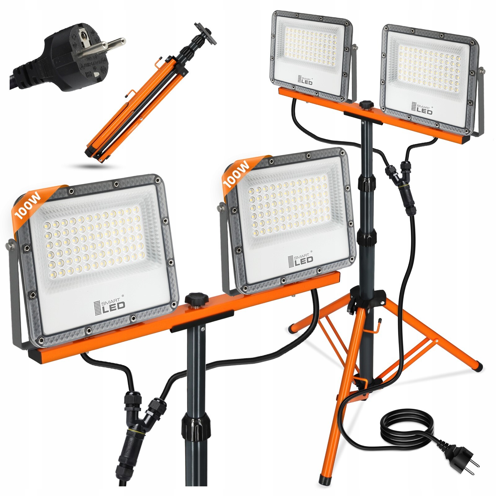 Projecteur LED 150W pour peindre et travailler la nuit sans ombre