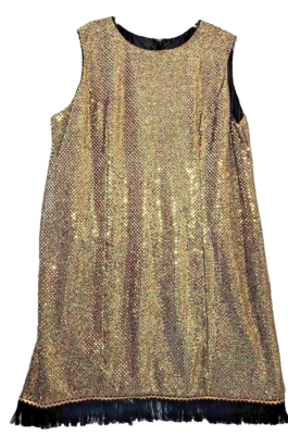 Handmade Gold 1920s Inspired Flapper Style Costume Dress Women 2XL | eBay