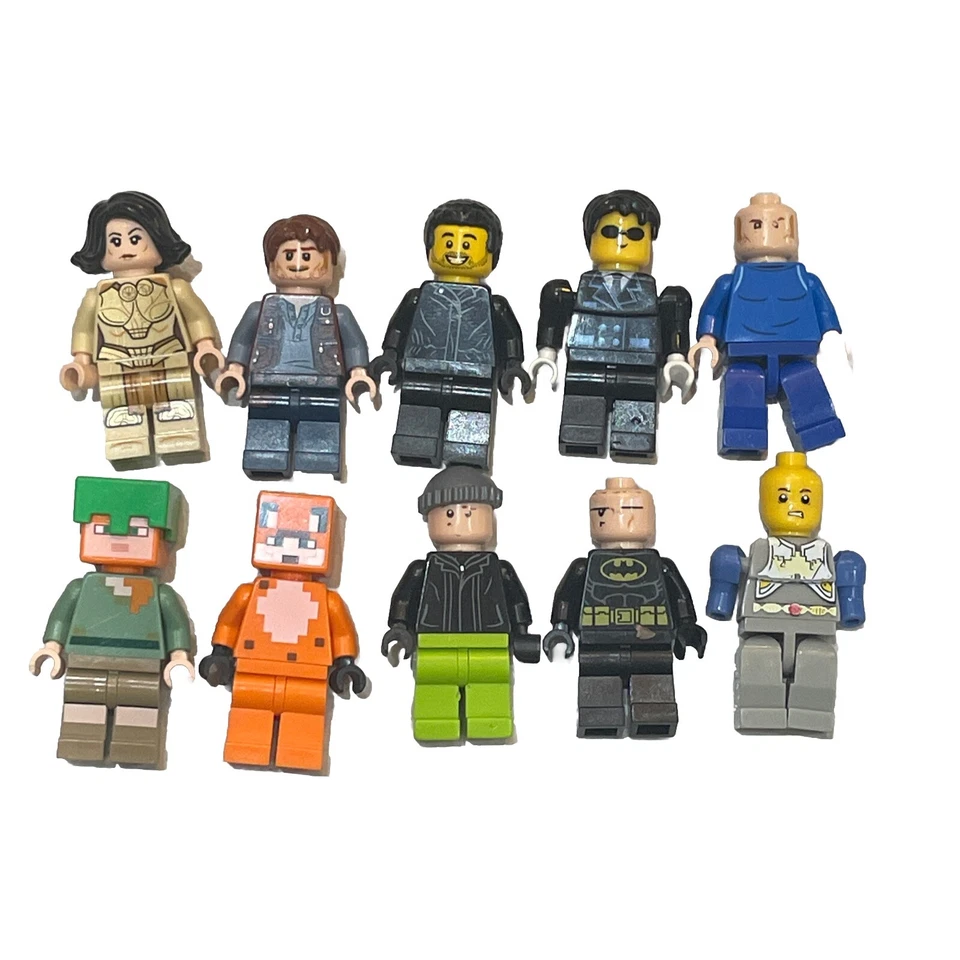 LEGO Minifigures Lot of 10 Random Assorted Figures - Minecraft, Batman, Star War - Image 3 of 4