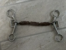 #373 6” Reinsman Short Shank 3pc Western Chain Bit