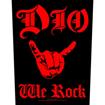 DIO - WE ROCK - Rückenpatch - Brandneu - Musik BP1297
