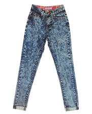 NWT Girls size 10 PATCH POCKET VINTAGE ACID WASH Crystal Vogue SKINNY JEANS