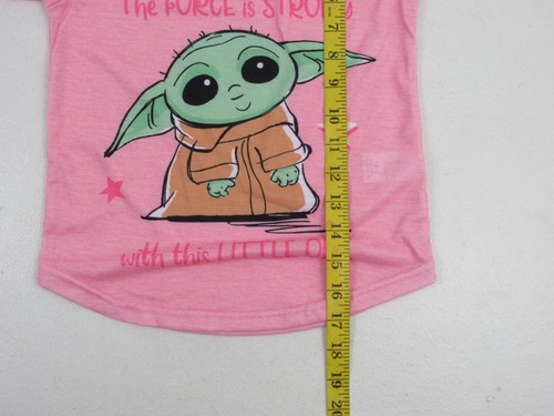 Star Wars Mandalorian Grogu Girl's Size 6 Long-Sleeve Pajama Shirt - Picture 12 of 14