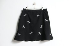 Oasis ZSL Collab Dragonfly Mini skirt - Black - Size 12 m19 
