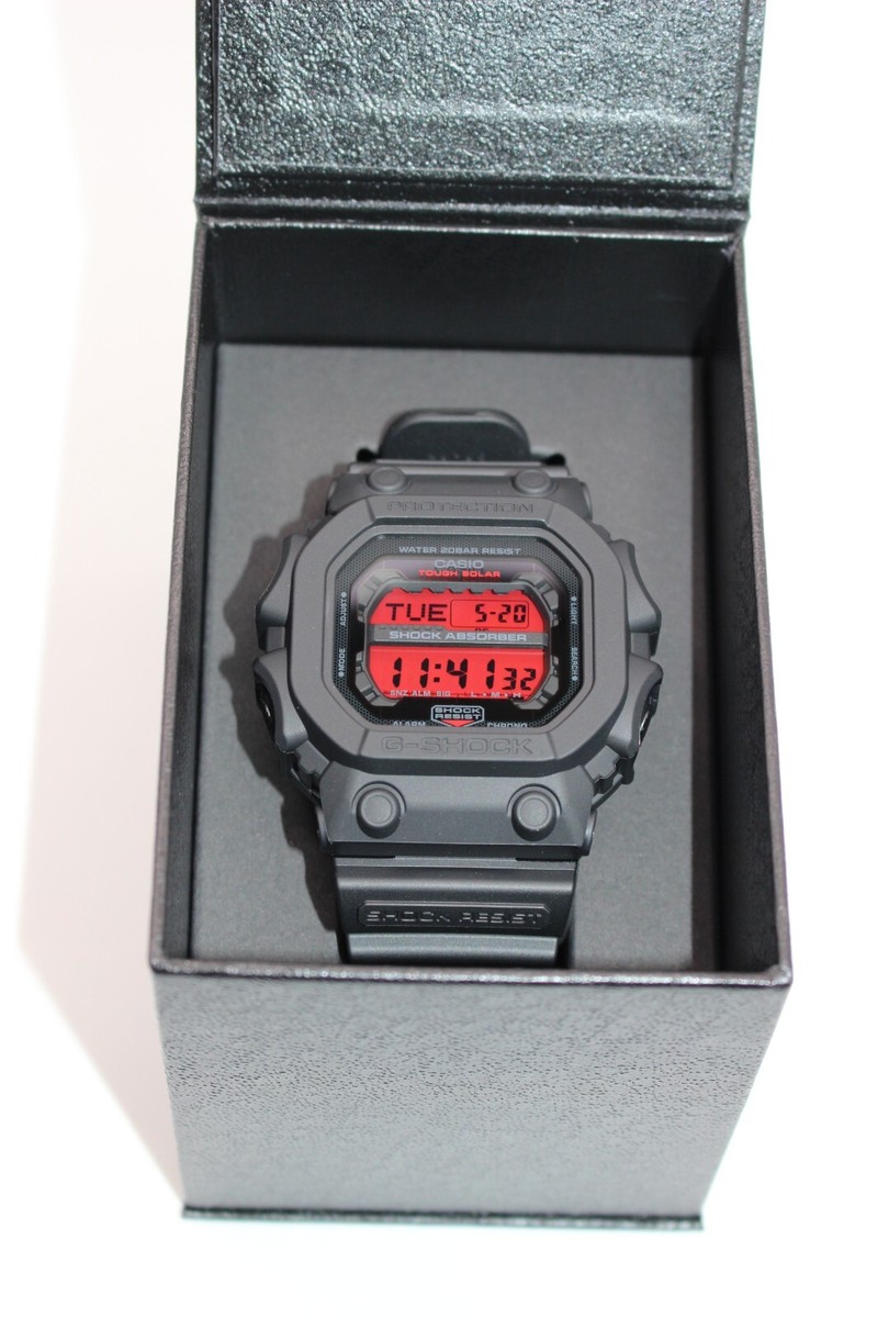 CASIO G-SHOCK GX-56BBR-1JF BLACK AND BOLD RED Dial Square Gift Men