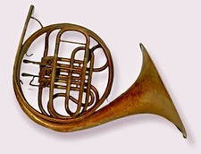 VINTAGE ANTIQUE MASTER ART ELKHART USA FRENCH HORN