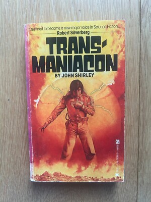 Transmaniacon Vintage - John Shirley 1979 Vintage Zebra Sci-Fi PB Trans-maniacon