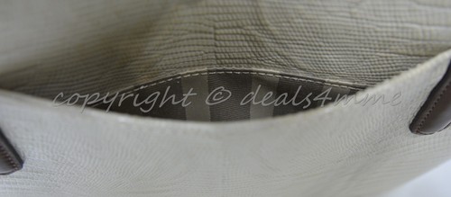 NWT Brahmin Medium Asher Tote/Shoulder Bag. Silver Loreto. Leaf Embossed Leather - Picture 7 of 12