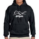 Kawasaki Ninja Street Bike Motorcycle Outline Design Hoodie NEW FREE SHIPPING