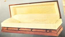 Batesville Casket Windsor Rosetan Crepe Advertisement Oddity