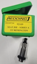 92109 REDDING STANDARD SEATING DIE - 222 REMINGTON - NEW IN BOX - FREE SHIPPING