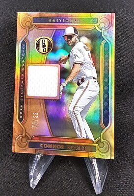 2023 Panini Chronicles Connor Norby Rookie Gold Standard Swatches Orioles /99