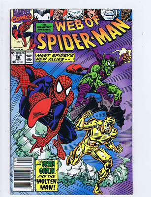Web of Spider-Man #66 Marvel 1990 '' Friends and Enemies '' | eBay