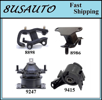 4PCS MOTOR & TRANS MOUNT FIT  Acura MDX 3.5L 2001-2002/ Honda Pilot 3.5L 03-05