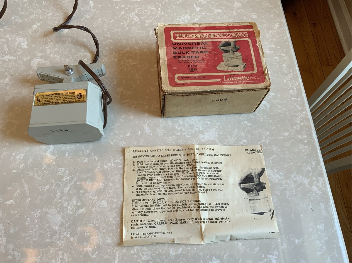 ✨希少✨ SONY BE-8 MAGNETIC BULK TAPE ERASER Tape Bulk Eraser | eBay