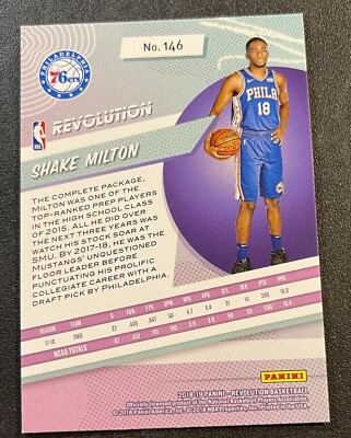 【RC AUTO】SHAKE MILTON 76ERS PANINI RC AUTO】SHAKE MILTON 76ERS PANINI