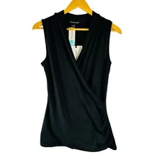 NWT 41 Hawthorn-Benni Wrap Front Ruched Knit Top