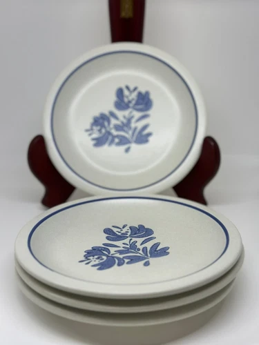 VTG PFALTZGRAFF Set  4 Yorktowne Dinner Plates USA 6.75" Diameter Kitchen Decor