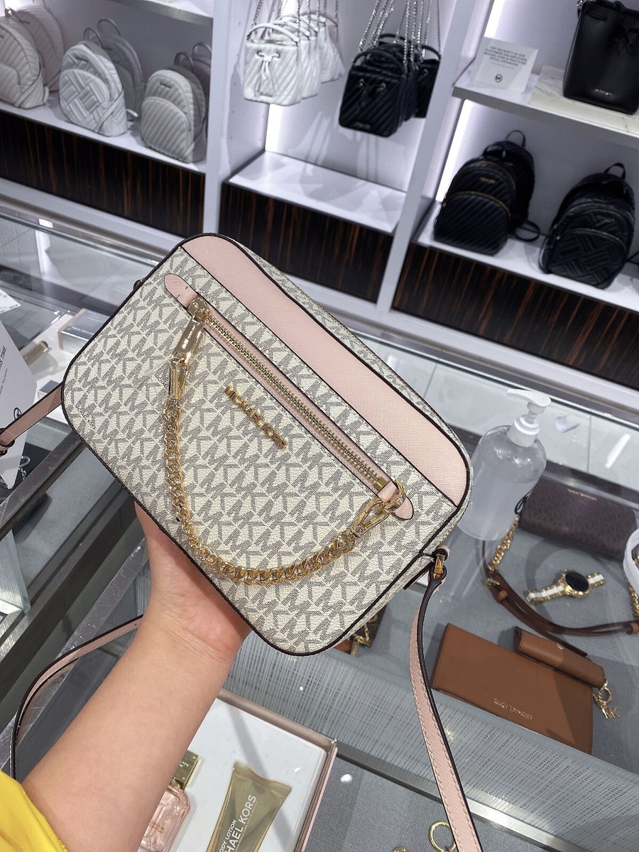 NEW Michael Kors Jet Set Travel Zip Chain Crossbody Bag