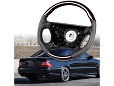 V2 Style Sport Steering Wheel Walnut Wood for Mercedes S-Class W220 1998-2005