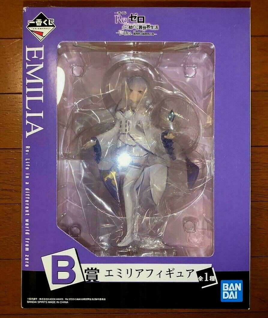 Bandai Ichibansho Figure Emilia - Re:Zero - Courage To You - 19 Cm - Collection Officielle
