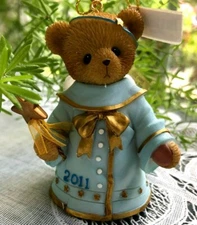 CHERISHED TEDDIES ORNAMENT - RUBI -LET THE SEASON RING WITH JOY- 2011 DATED BELL