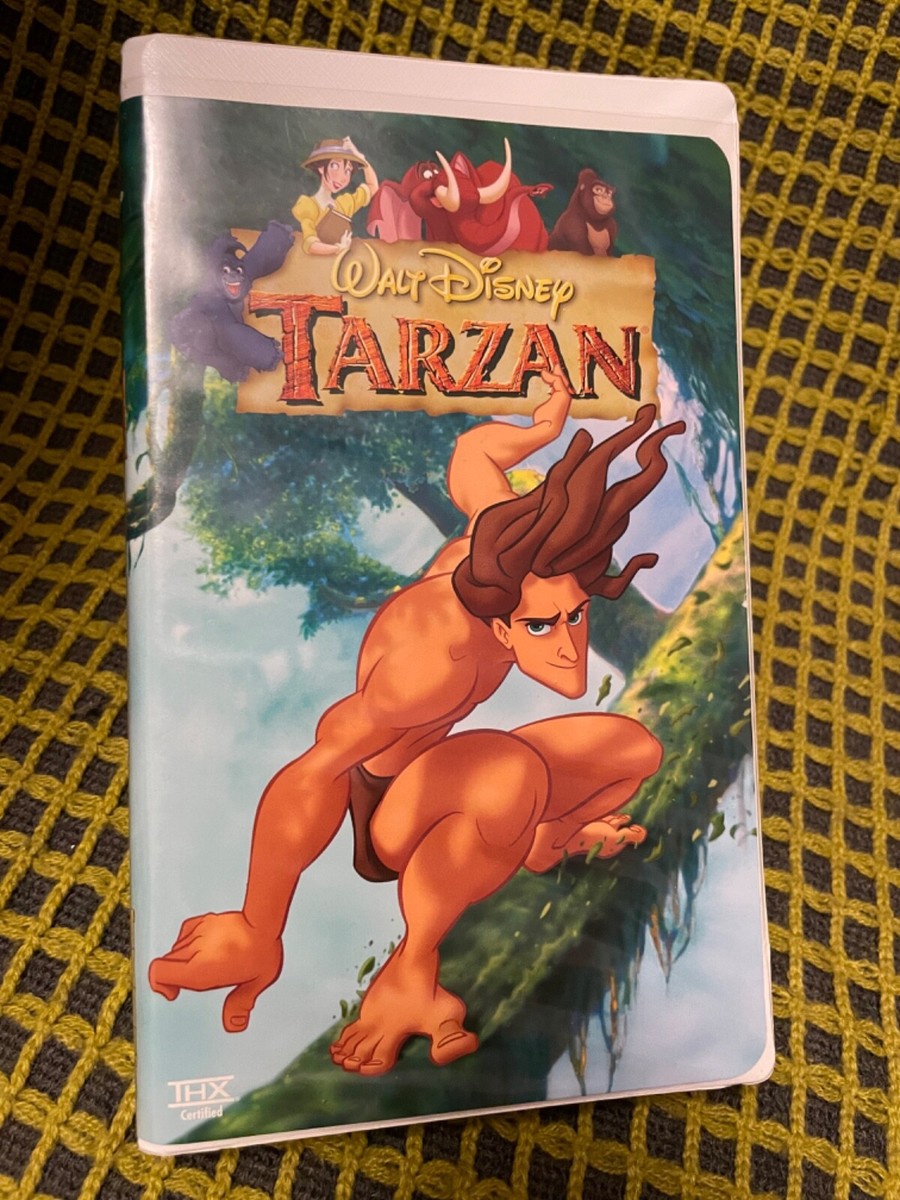 VHS Walt Disney Tarzan Phil Collins Minnie Driver Glenn Close