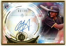 2022 Bowman Transcendent CJ Abrams Padres Autograph Image Variation 02/20