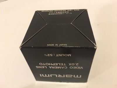 <値下げ>Marumi VIDEO TELEPHOTO LENS MVL-209 MARUMI VIDEO TELEPHOTO 2.0X HI-RESOLUTION LENS - JAPAN | eBay